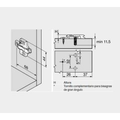 BASE CLIP CRUZ 6MM EXC ATOR 175H9160