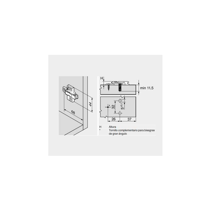 BASE CLIP CRUZ 6MM EXC ATOR 175H9160