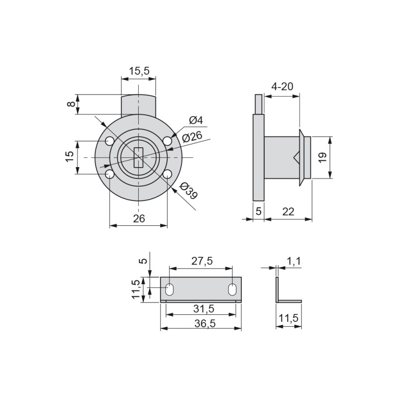 CERRAD BOMBI CAJON C/ESC CR 2031211