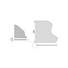 ESTERILLA ANTIDES 480X1,2MM GR MT 8911221