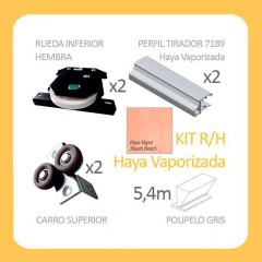 KIT PUERTA TIRADOR FORMA 16MM R/H