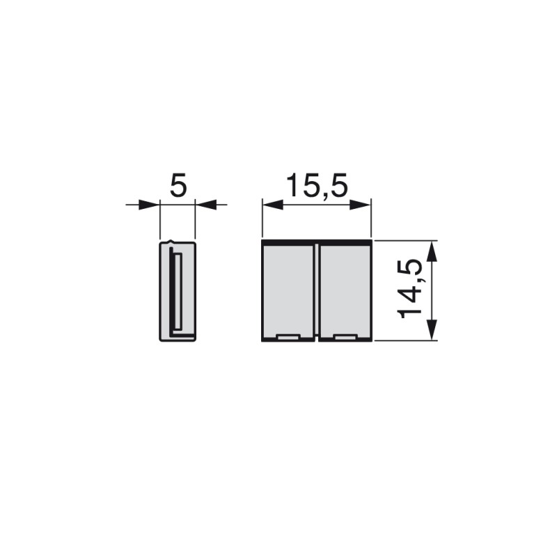 ACCE UNION P/TIRA LED RGB 10MM 5020920