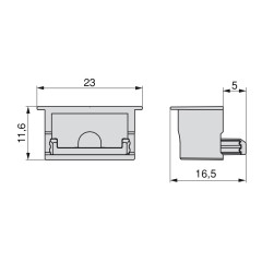 ACCE P/PERFIL PLANO EMP LYNX GR 5146921