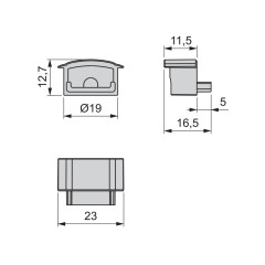 TERMINAL PERFIL EMPOTRAR LYNX  GR 5144221