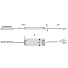 CONVERTIDOR LED CABL 12V