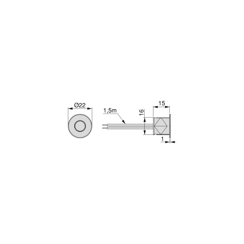 SENSOR DOT DIMMER INTERRUPTOR 12/24 V DC 5022825