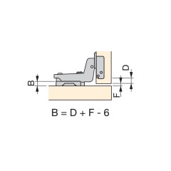 BISAGRA 35 DOBLE PUERTA C95 M/TOR 1237007