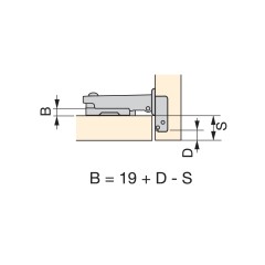 BISAGRA 40 RECTA C95 ZNI (1030407)1237407