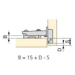 BISAGRA X91 SOFT 35 RECTA