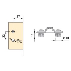 BASE C91 CRUZ CLIP  C.0 M/T10 1003307