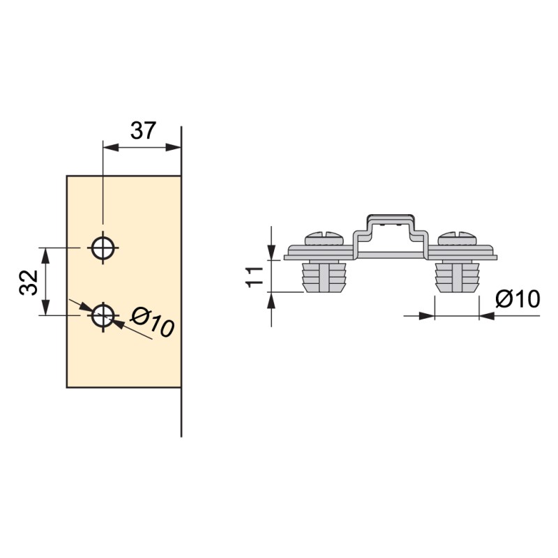 BASE C91 CRUZ CLIP  C.0 M/T10 1003307