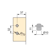 BASE X91 CRUZ C/R MNI 00 10X11 1042707