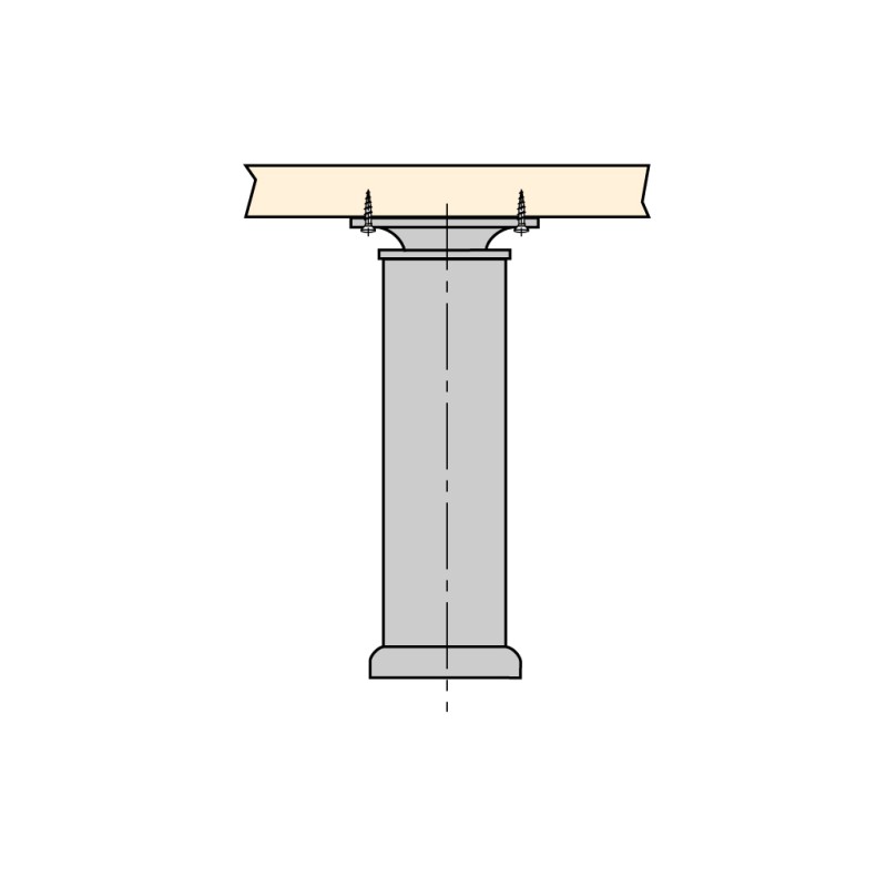 PIE D40X140MM AL SAT 3047163