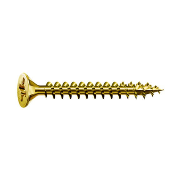 TORNILLO POZI DRIVE ABC SPAX CABEZA PLANA BICROMATADO