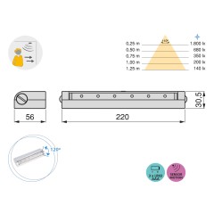 APLIQUE LED PHOENIX ALM 0,60W 5004125