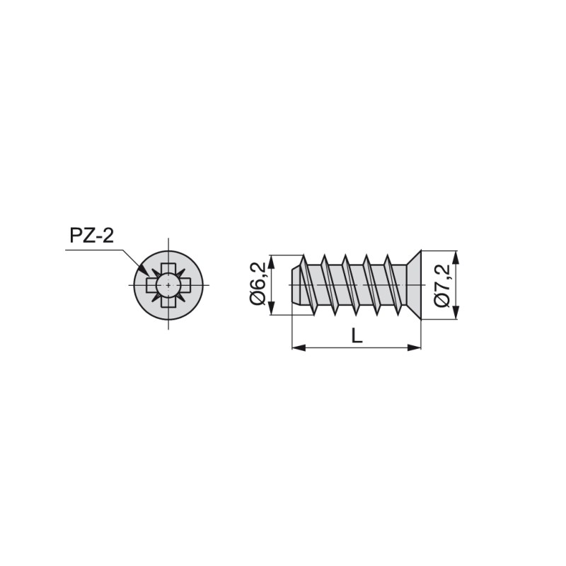 TOR EURO 6,2X13 C/P D7.2 NI 5123707