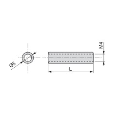 TUBO D5X20XM4 LATON 9020302