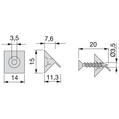 FIJADOR TRASERAS BL C/TOR 9169715