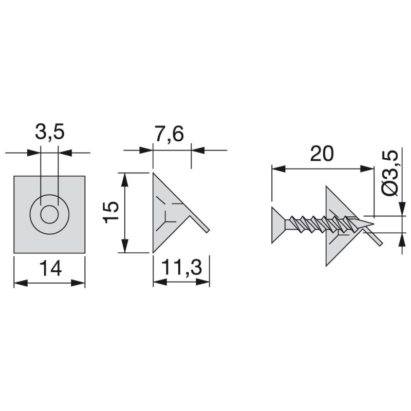 FIJADOR TRASERAS BL C/TOR 9169715