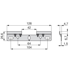 PLETINA DOBLE ACERO ZINC 9173205