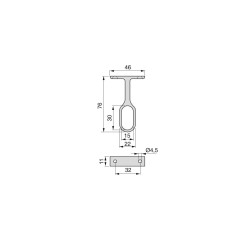 SOP CEN TUB C/BASE 30X15 MET 6002625