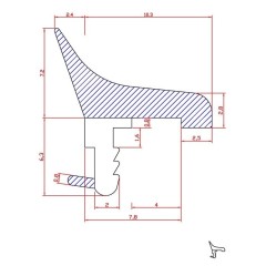 JUNTA GOMA BLANCA JAMBA 2,2M 0060833