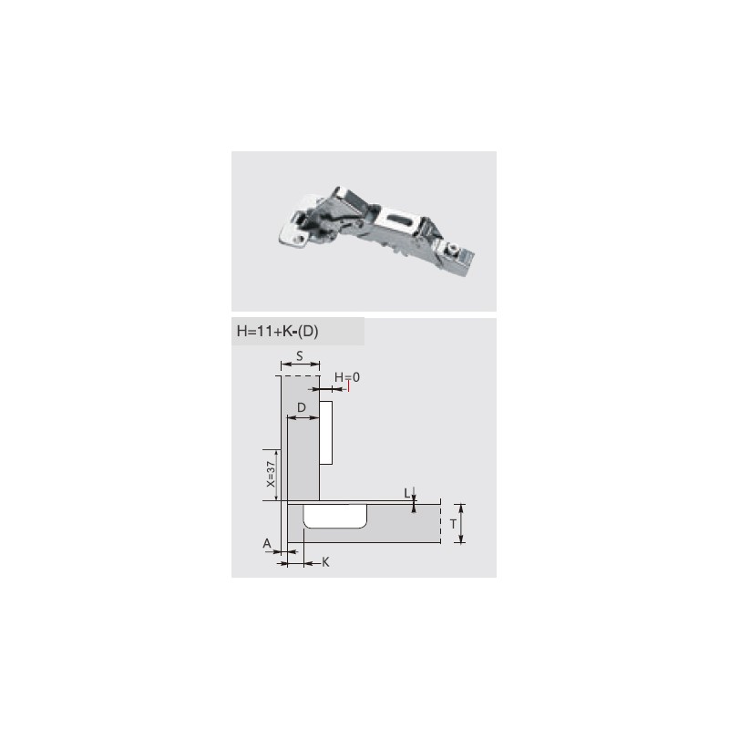 BISAGRA PIVOT PRO C80 155° SOFT D35 RECTA