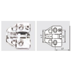 BASE CRUZ C/R EXC P/ BIS 155° H9 CODO