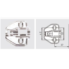 BASE CRUZ C/R EXC P/ BIS 155° H18 SUPER CODO