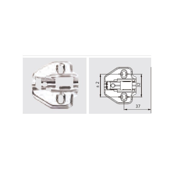 BASE CRUZ C/R EXC P/ BIS 155° H18 SUPER CODO