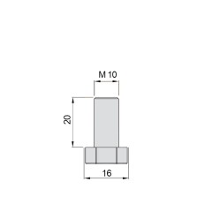 REGULADOR PATA CUADRO NYLON M-10