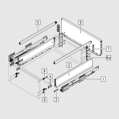 VARILLA RECTANGULAR MVX GRIS