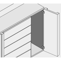 BISAGRA CLIP TOP 95º RECTA P/PUERTA MAX. 32MM FRENO ONIX 71B9550