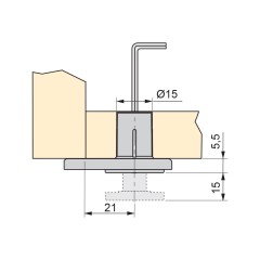 NIVELADOR GIOTTO D15XH20 ZAM NAT 4007801