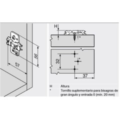 BASE CLIP CRUZ 0MM EXC. ATOR. ONIX 173H7100