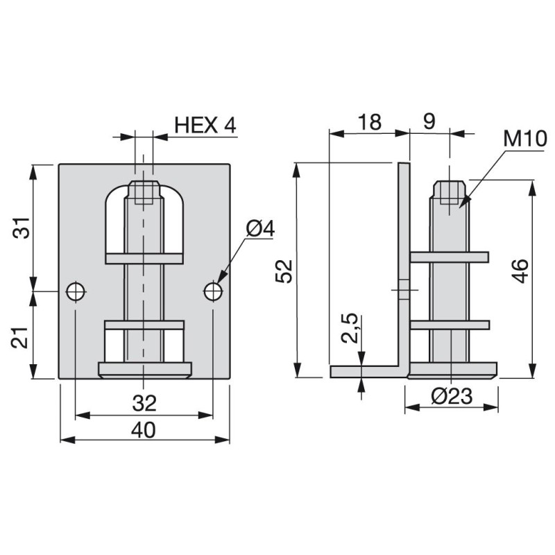 NIVELADOR REG INT ALLEN 4 D22 3016805