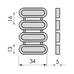 ZOLETA DESLIZANTE EN TIRAS