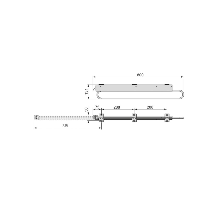 COLGADOR EXTRAIBLE SELF 800 MET 7005725