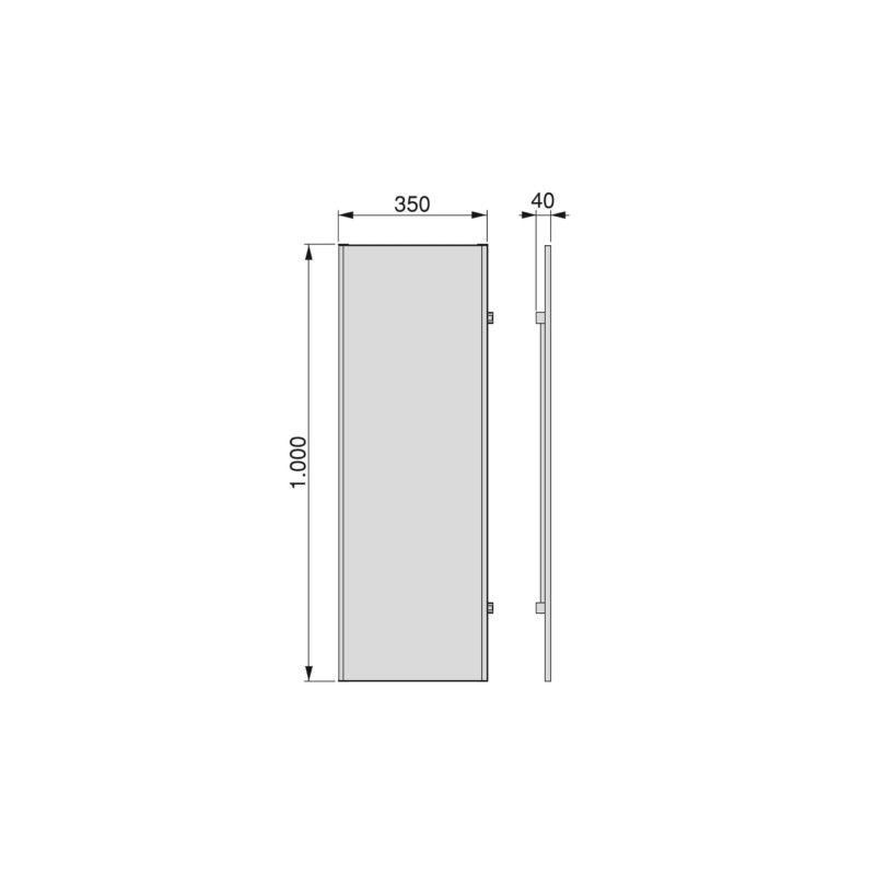 ESPEJO EXTRAIBLE SELF 1000X350 MET 7018025