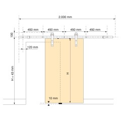 KIT BARN 80KG NE 2MT 6116514