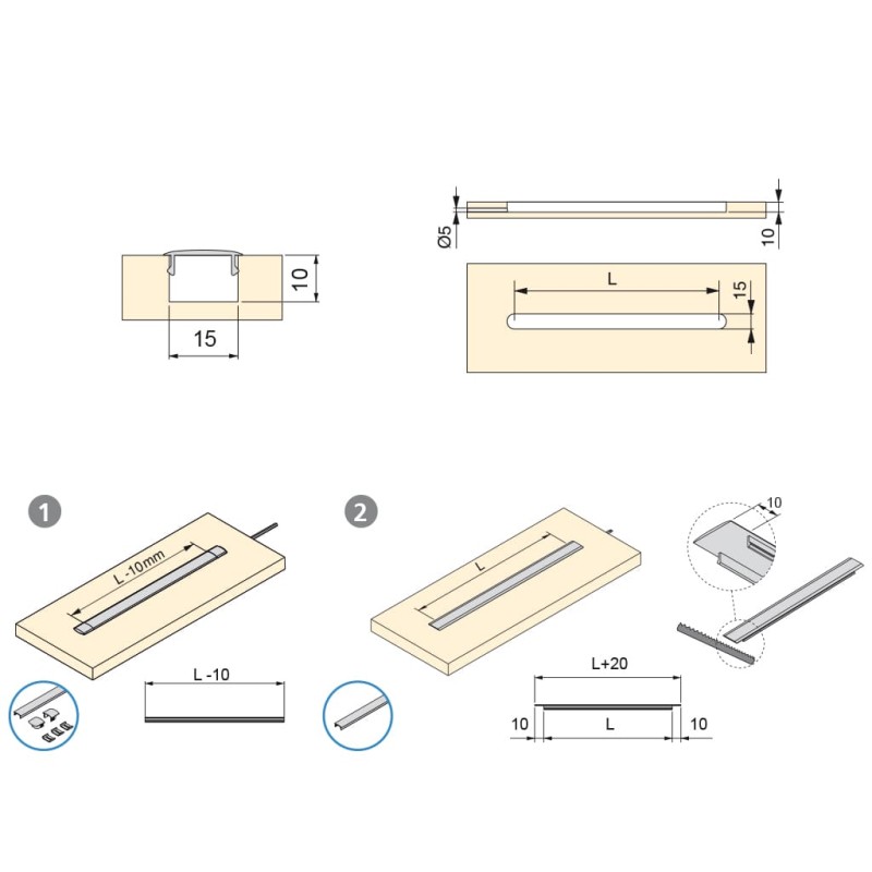 PERFIL DIFUSOR CURVO LYNX BL