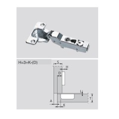 BISAGRA PIVOT-PRO C85 D35 CODO CON MUELLE M/TOR