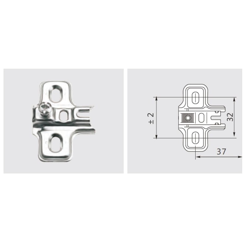 BASE CRUZ S/R P/BIS 26MM ALT.15 M/TOR