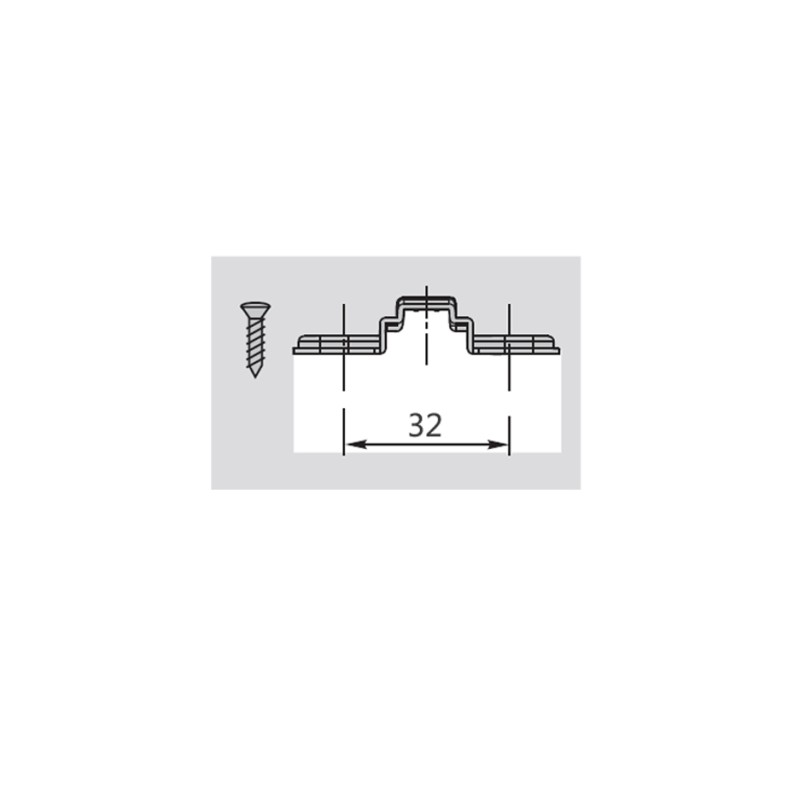 BASE CRUZ S/R P/BIS 26MM ALT.15 M/TOR