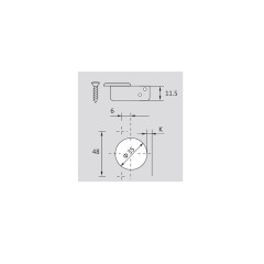 BISAGRA PIVOT-PRO C85 D35 RECTA CON MUELLE M/TOR