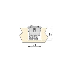 INTERRUPTOR PARA EMPOTRAR D21X21