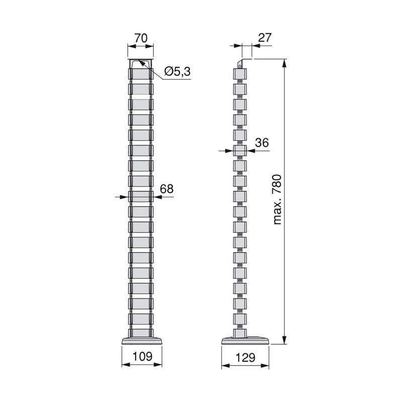 PASACABLE PIPE4 AL MET 6210025