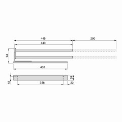 TOALLERO 2 BRAZOS 439MM ALUM 7054362