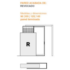 ESTRUCTURA BK-10 PARA MURO REVOCADO DE 105MM