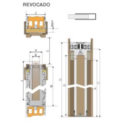 ESTRUCTURA BK-10 PARA MURO REVOCADO DE 105MM